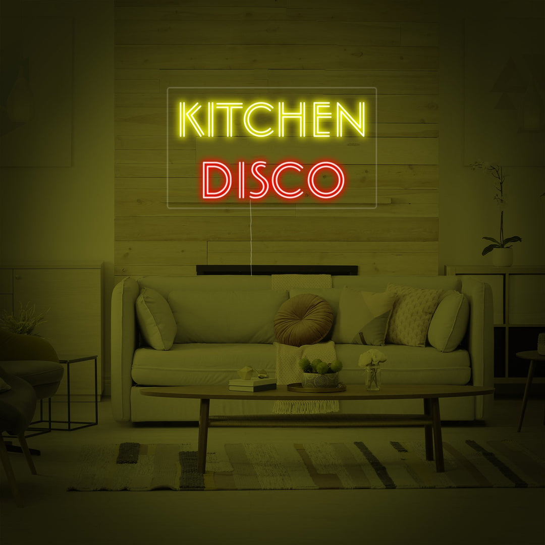 "Kitchen DISCO" Neonkyltti