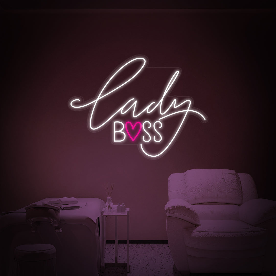 "Lady Boss" Neonkyltti