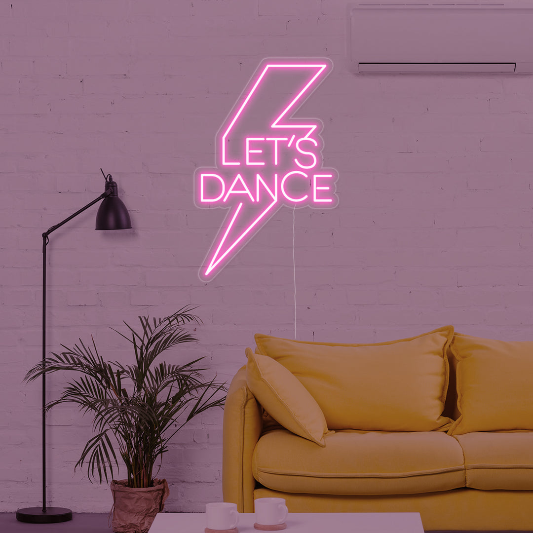 "Lets Dance" Neonkyltti