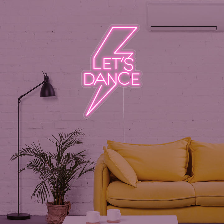 "Lets Dance" Neonkyltti