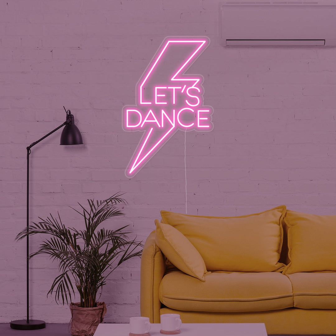 "Lets Dance" Neonkyltti (Varastossa: 3 kpl)