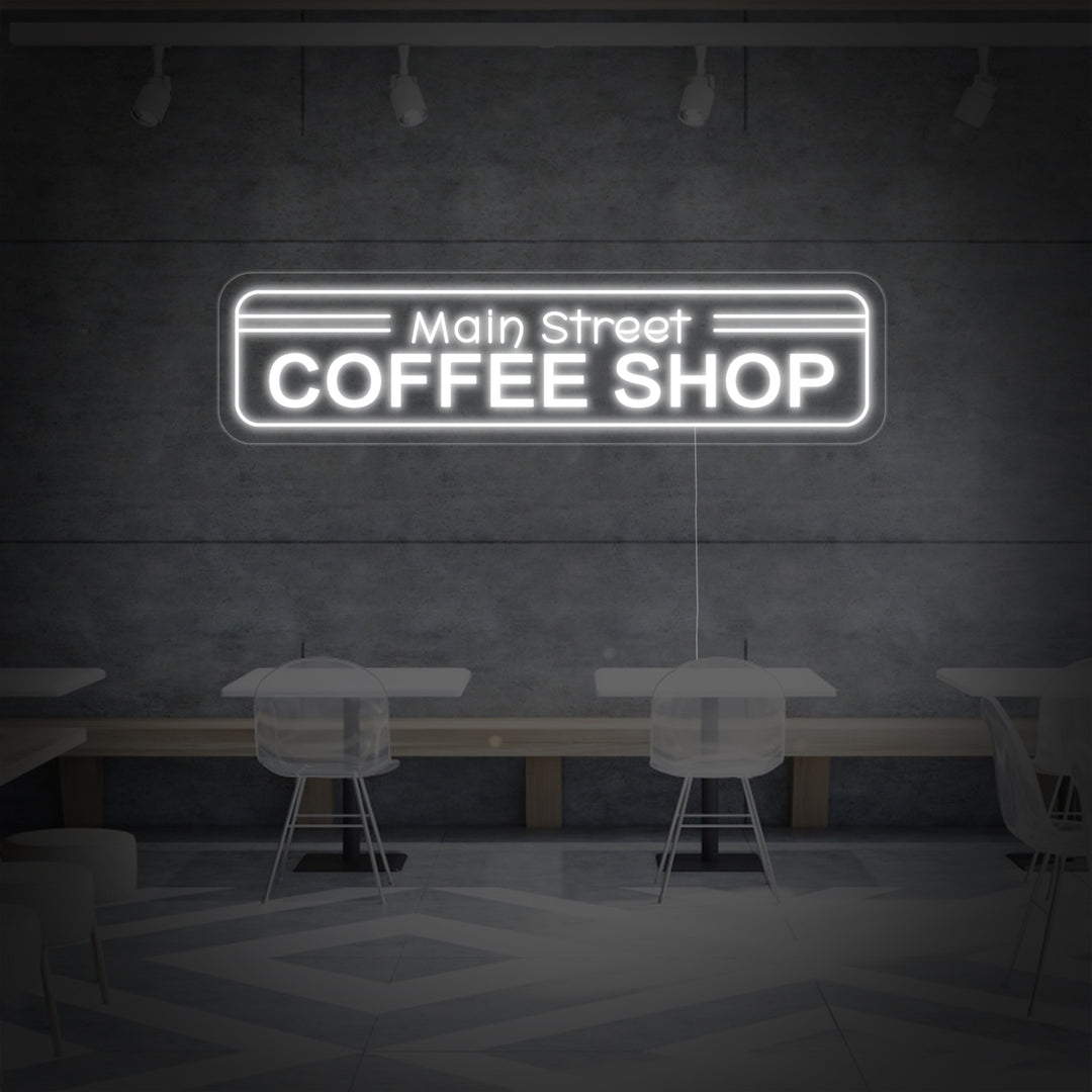 "Main Street Coffee Shop" Neonkyltti