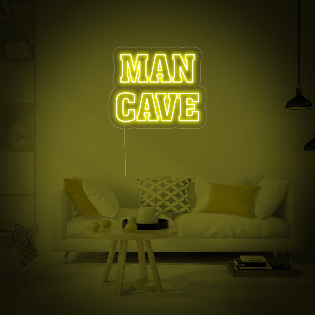 "Man Cave, Pelaajan Sisustus" Neonkyltti