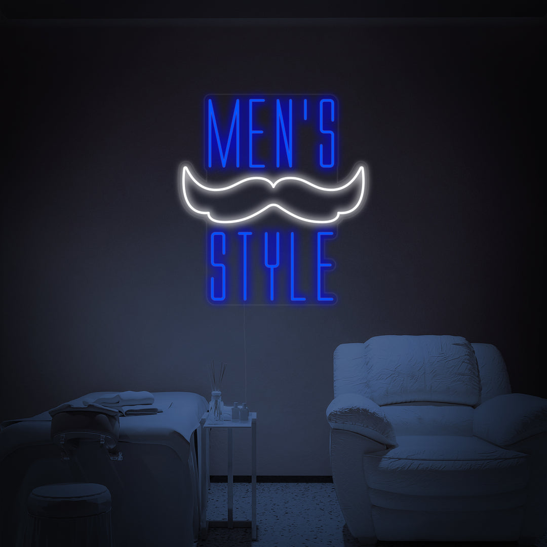 "Mens Style" Neonkyltti