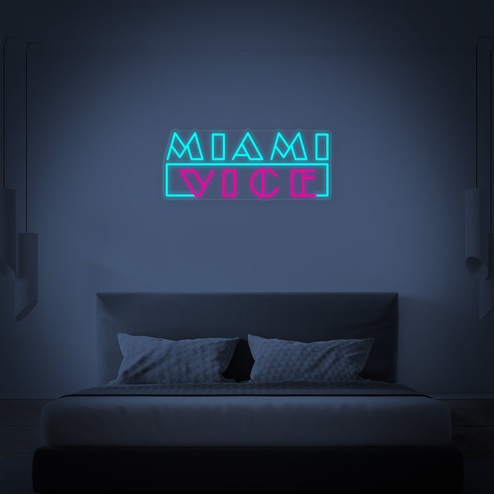 "Miami Vice TV-sarja" Neonkyltti