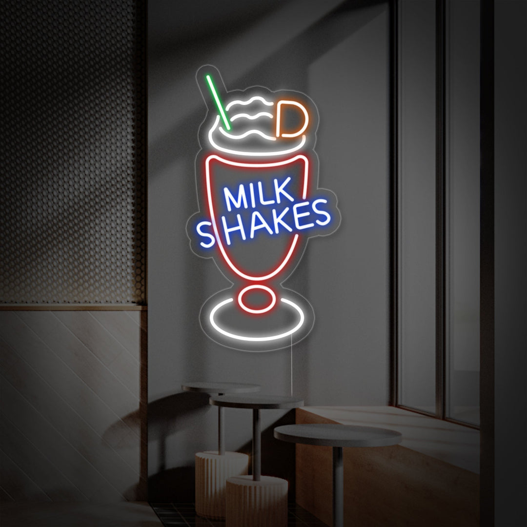 "Milk Shakes" Neonkyltti