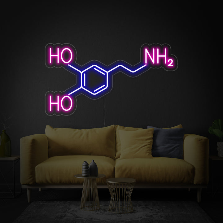 "Molekyyli" Neonkyltti