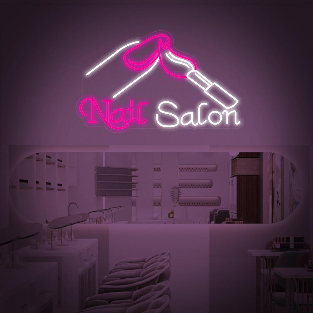 "Nails Salon" Neonkyltti