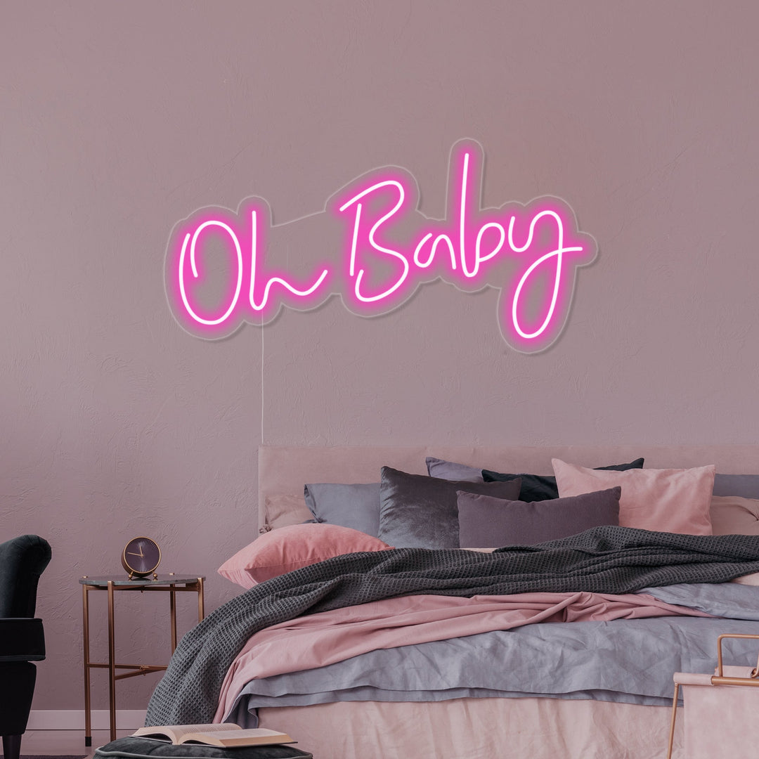 "Oh Baby" Neonkyltti