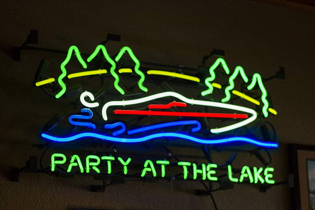 "Party At The Lake" Neonkyltti