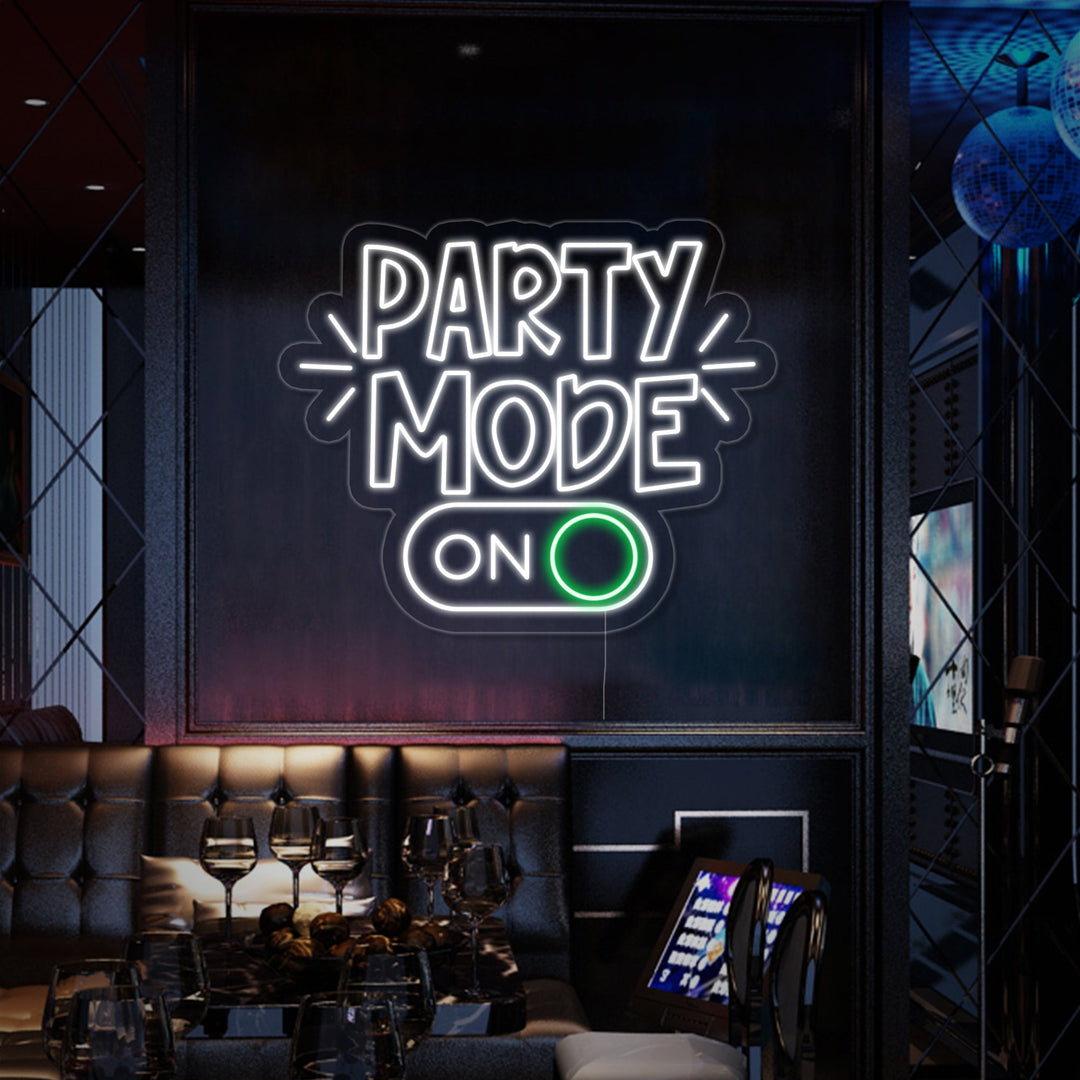 "Party Mode On" Neonkyltti