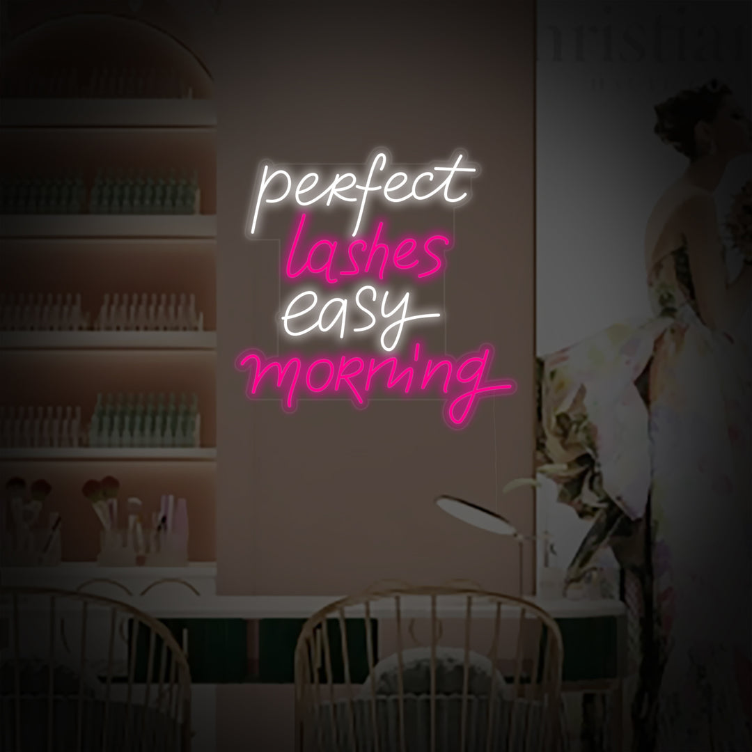 "Perfect Lashes Easy Morning" Neonkyltti