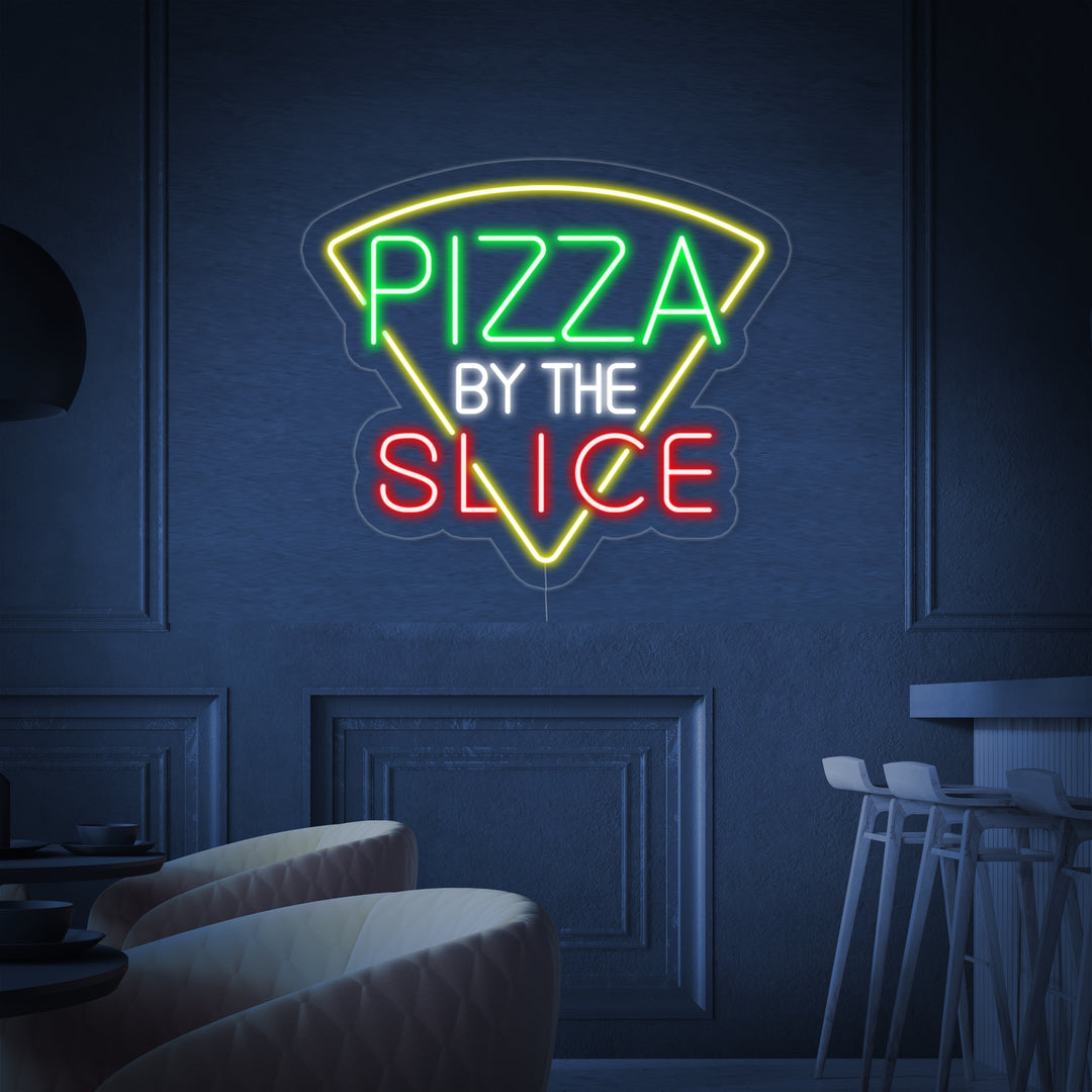 "Pizza By The Slice" Neonkyltti