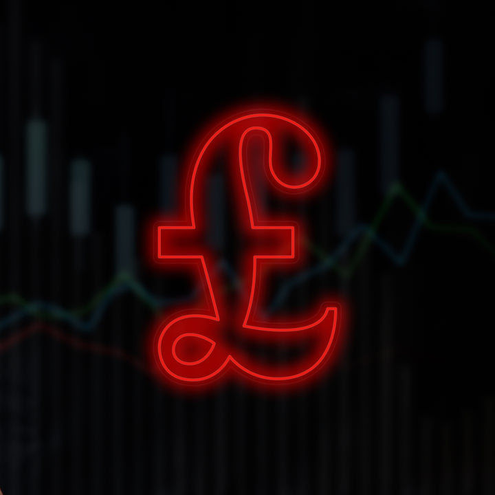 "Punnan Symboli" Neonkyltti