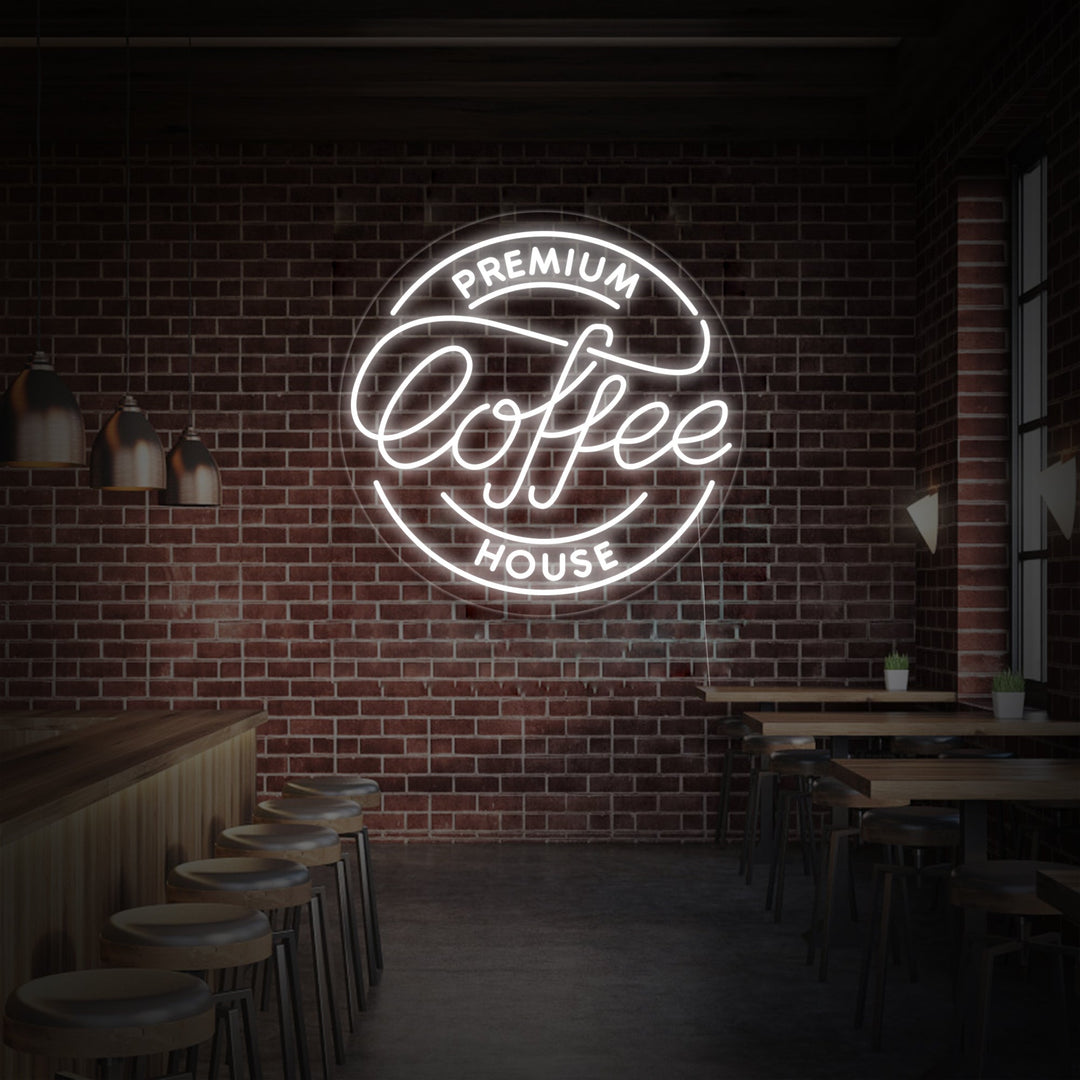 "Premium Coffee House" Neonkyltti
