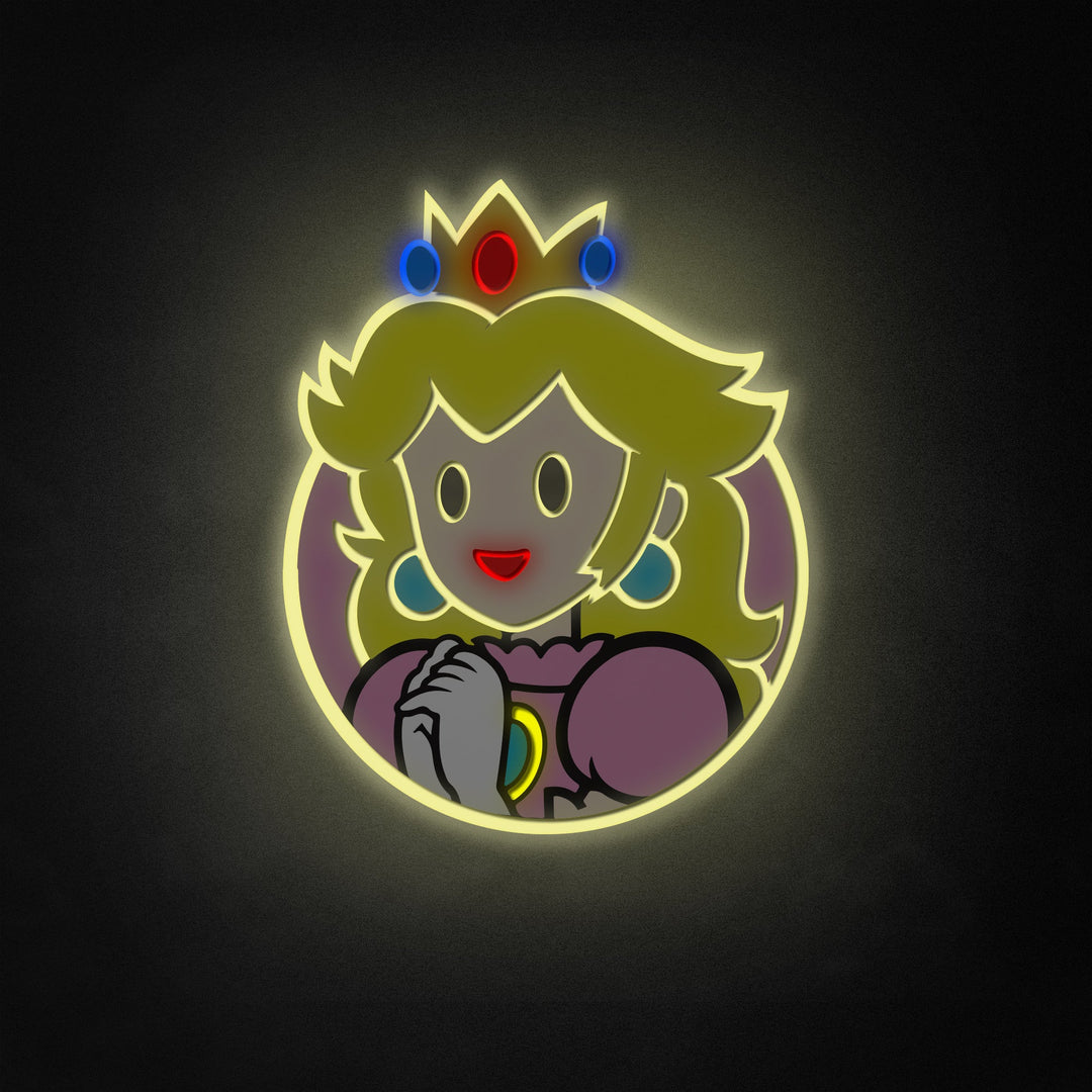 "Prinsessa Peach" Neon Like