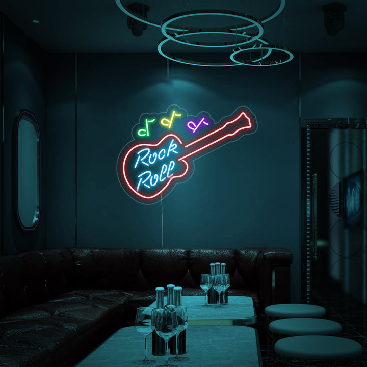 "Rock Roll" Neonkyltti