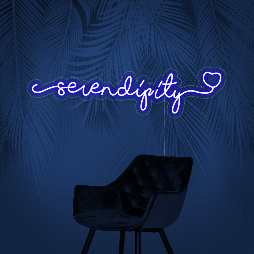 "Serendipity" Neonkyltti