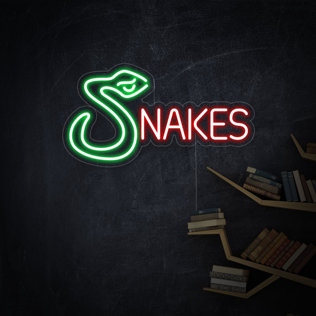 "Snakes" Neonkyltti