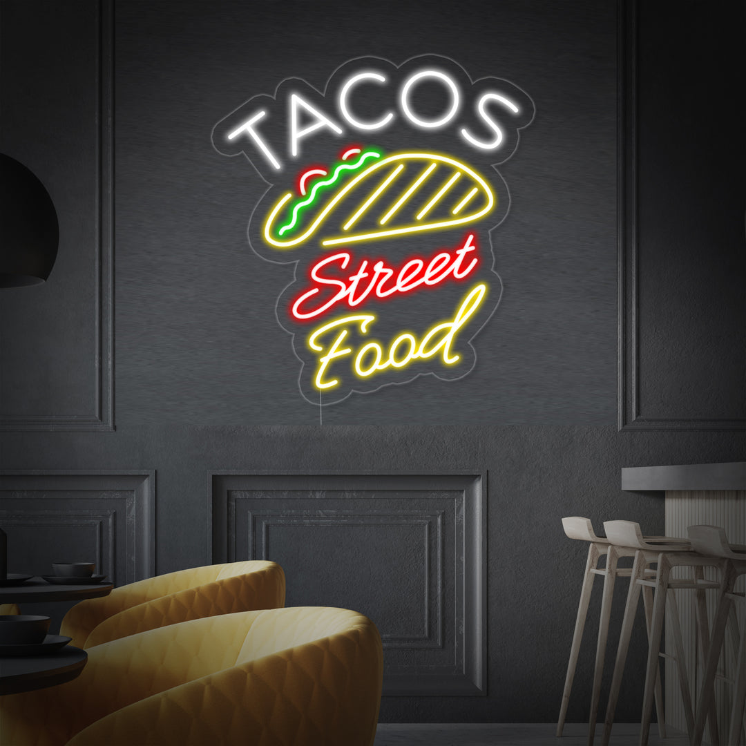 "Tacos Sweet Food" Neonkyltti