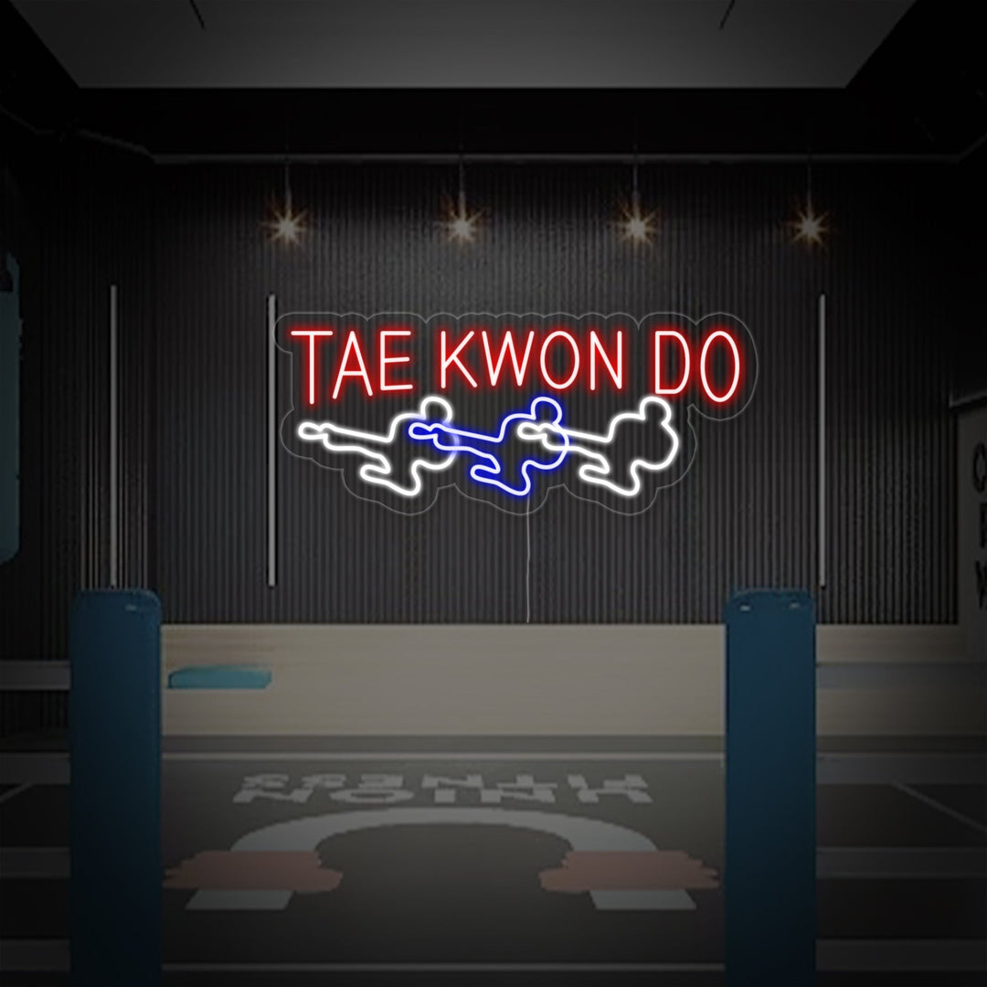 "Taekwondo Miehet" Neonkyltti
