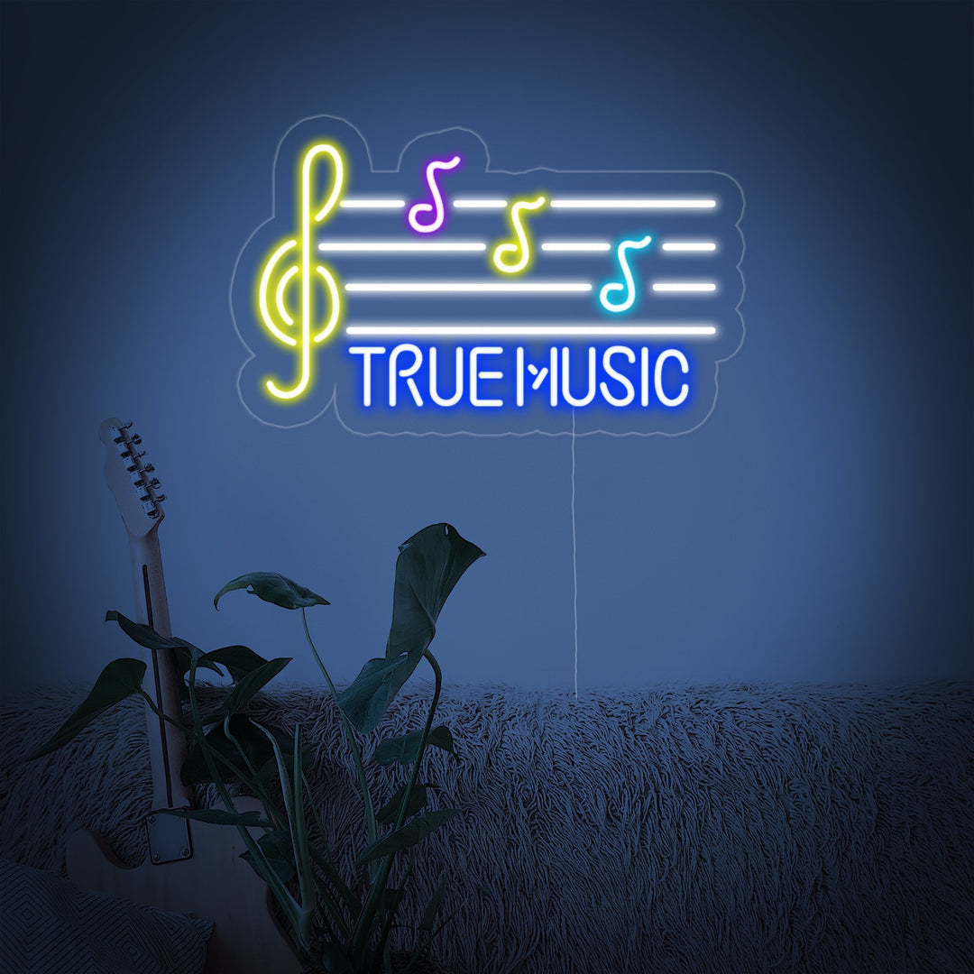 "True Music" Neonkyltti