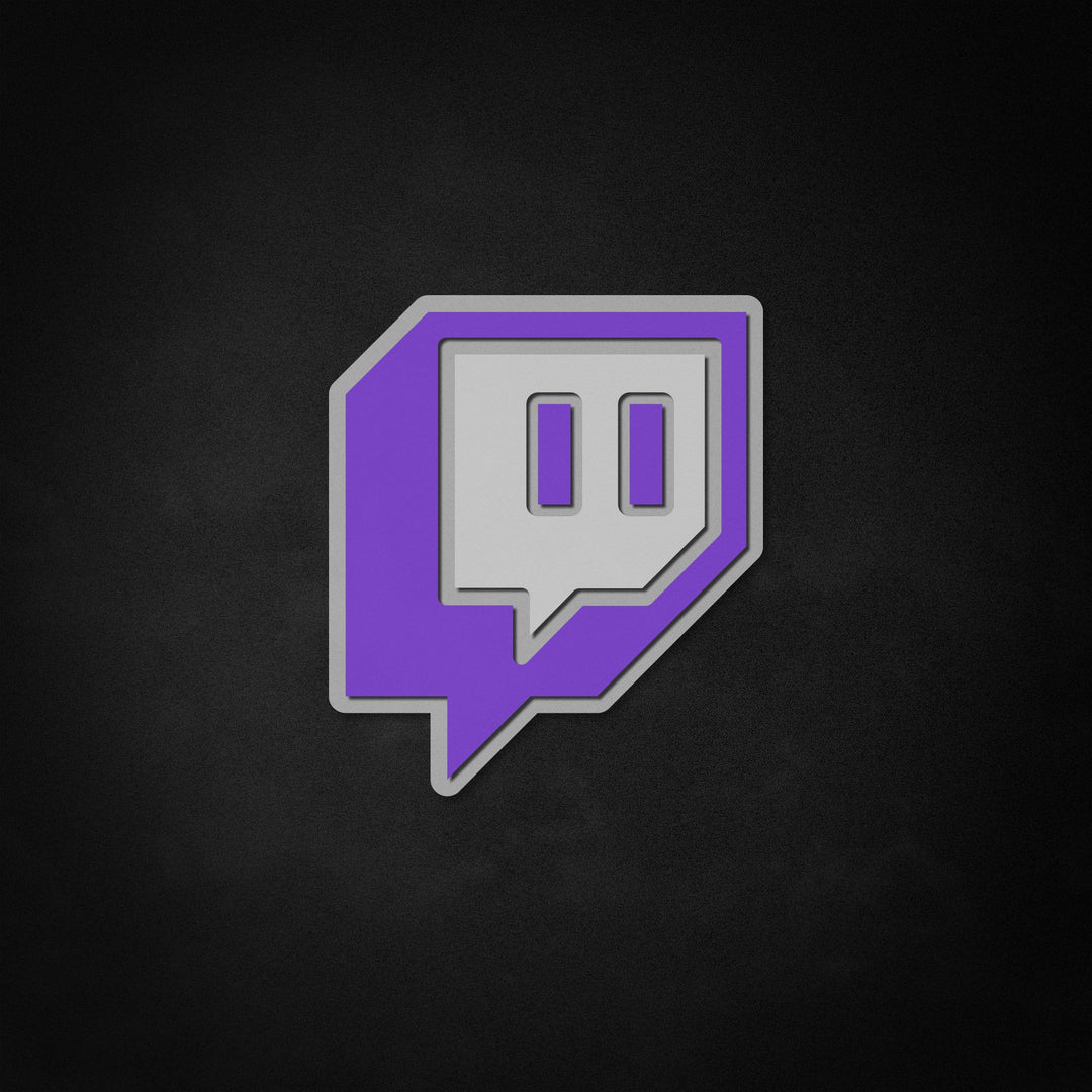 "Twitch-logo" Neon Like
