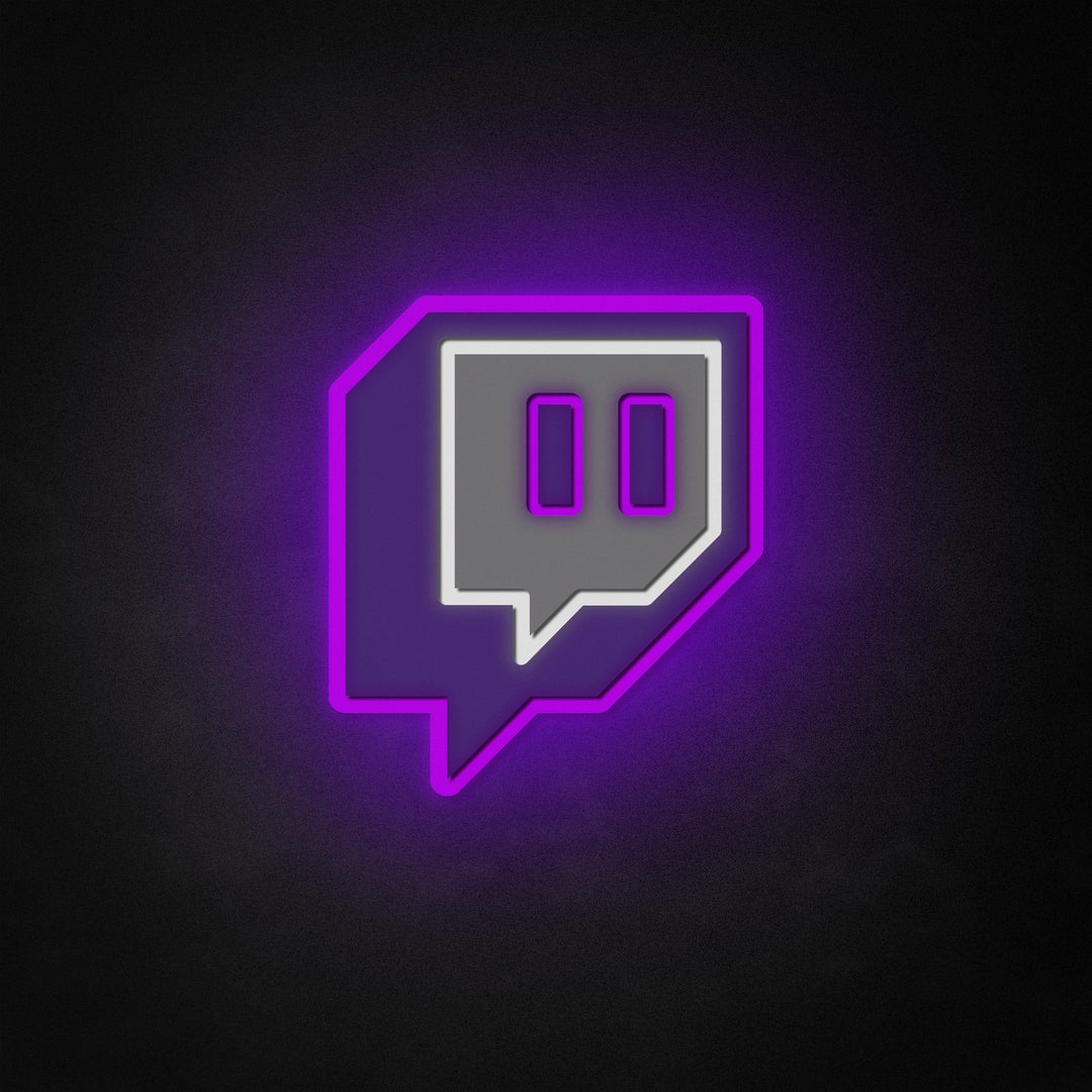 "Twitch-logo" Neon Like