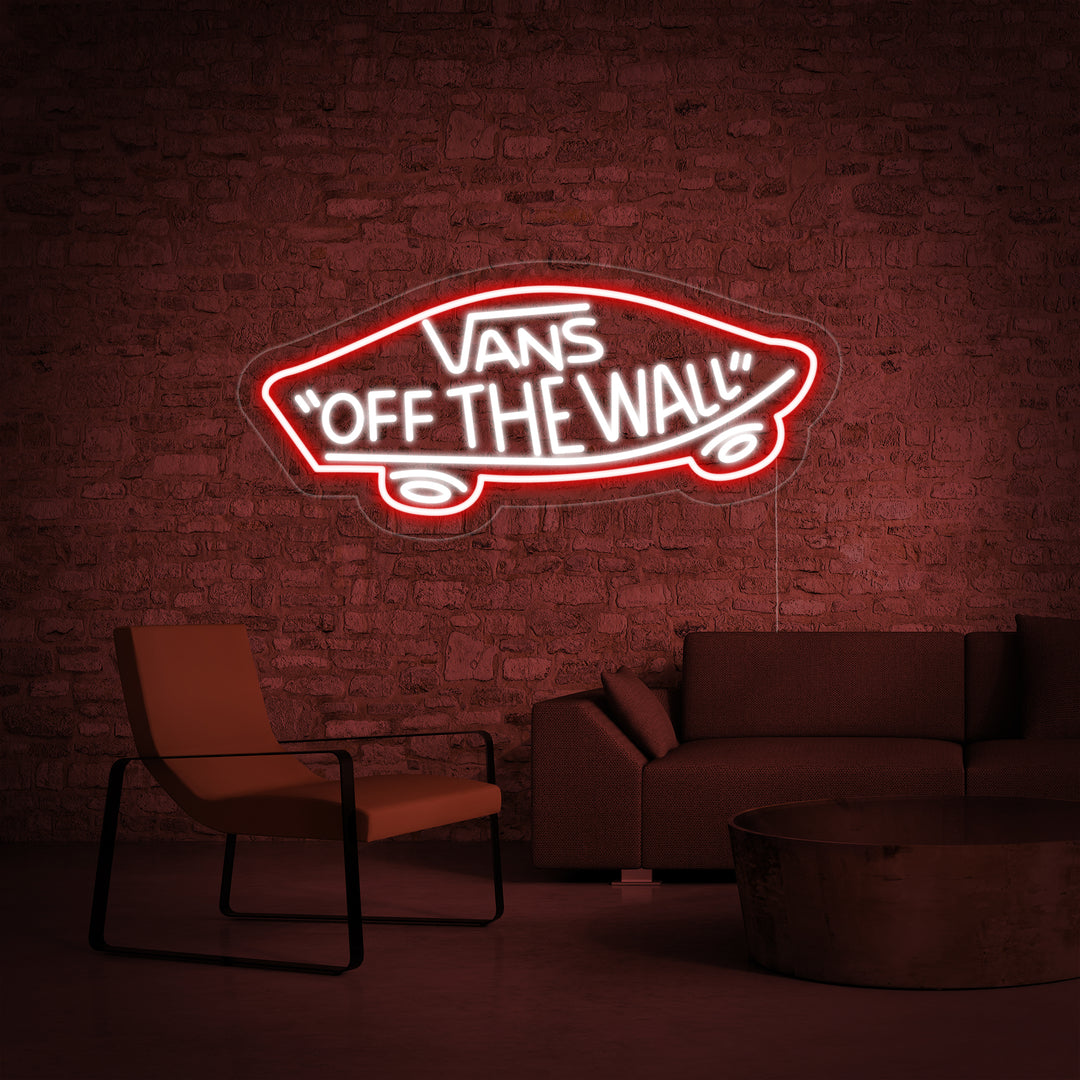 "Vans Off The Wall" Neonkyltti
