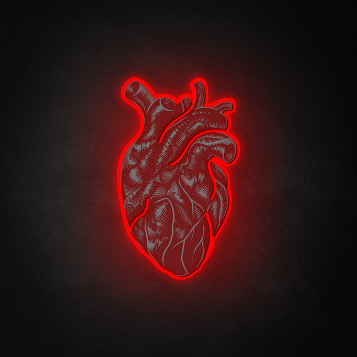 "Vintage anatominen sydän" Neon Like
