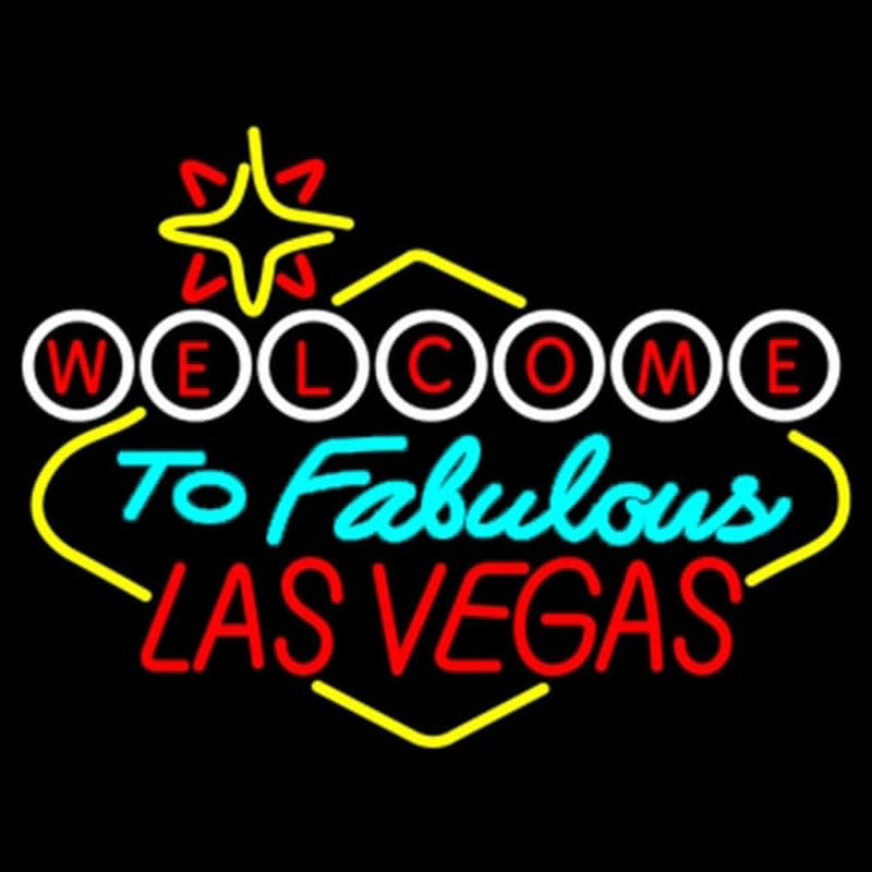"Welcome To Las Vegas" Neonkyltti