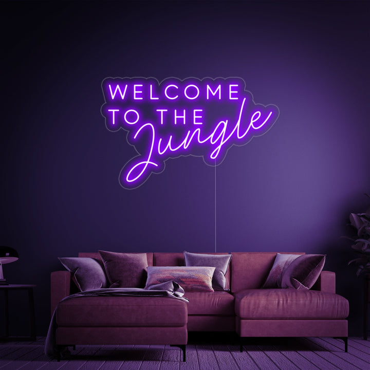 "Welcome to the Jungle" Neonkyltti