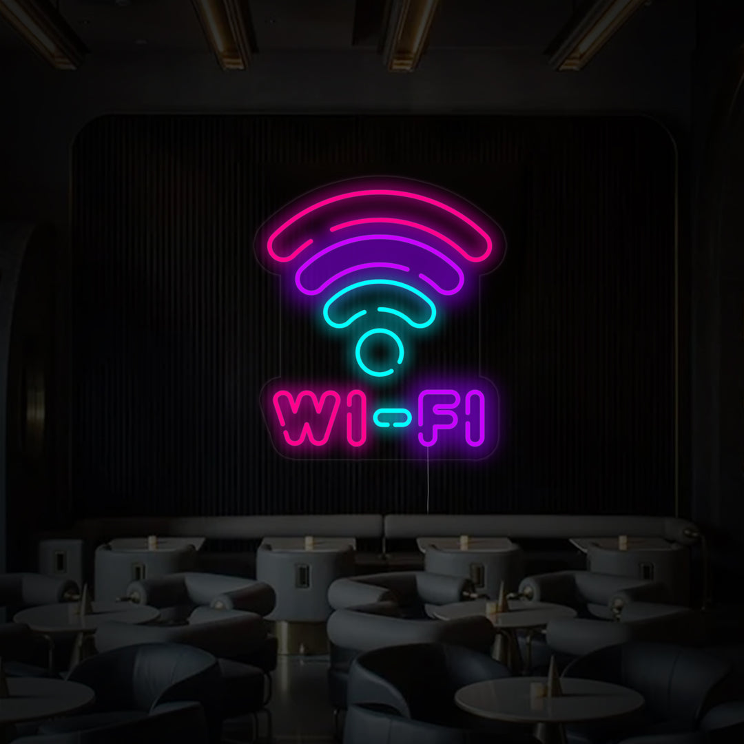 "Wifi Symboli" Neonkyltti