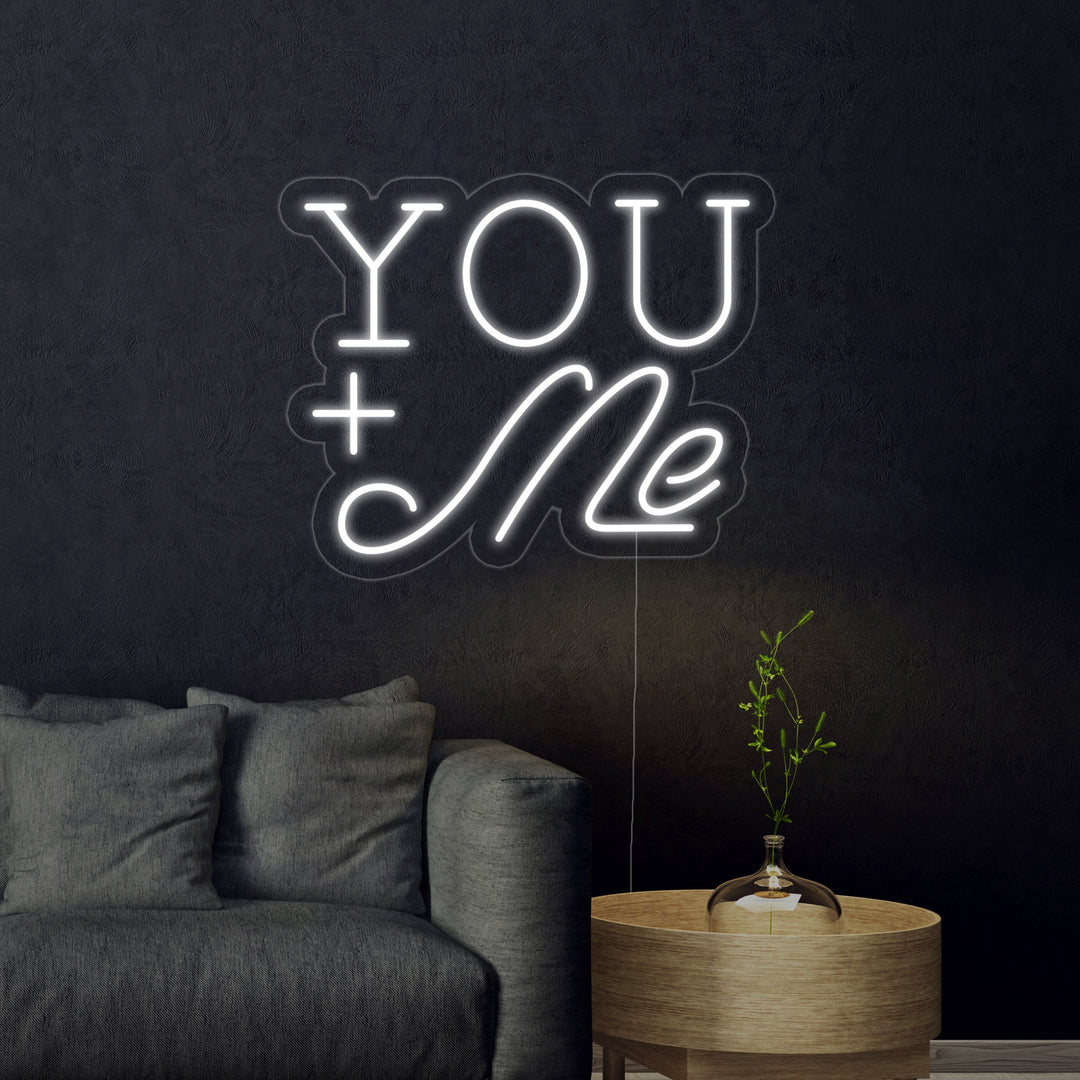 "You + Me" Neonkyltti