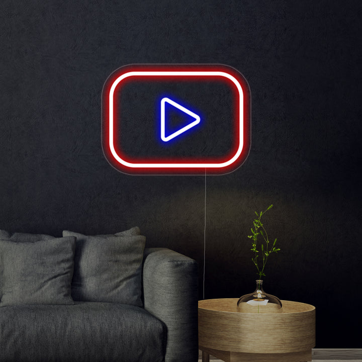 "Youtube Logo" Neonkyltti