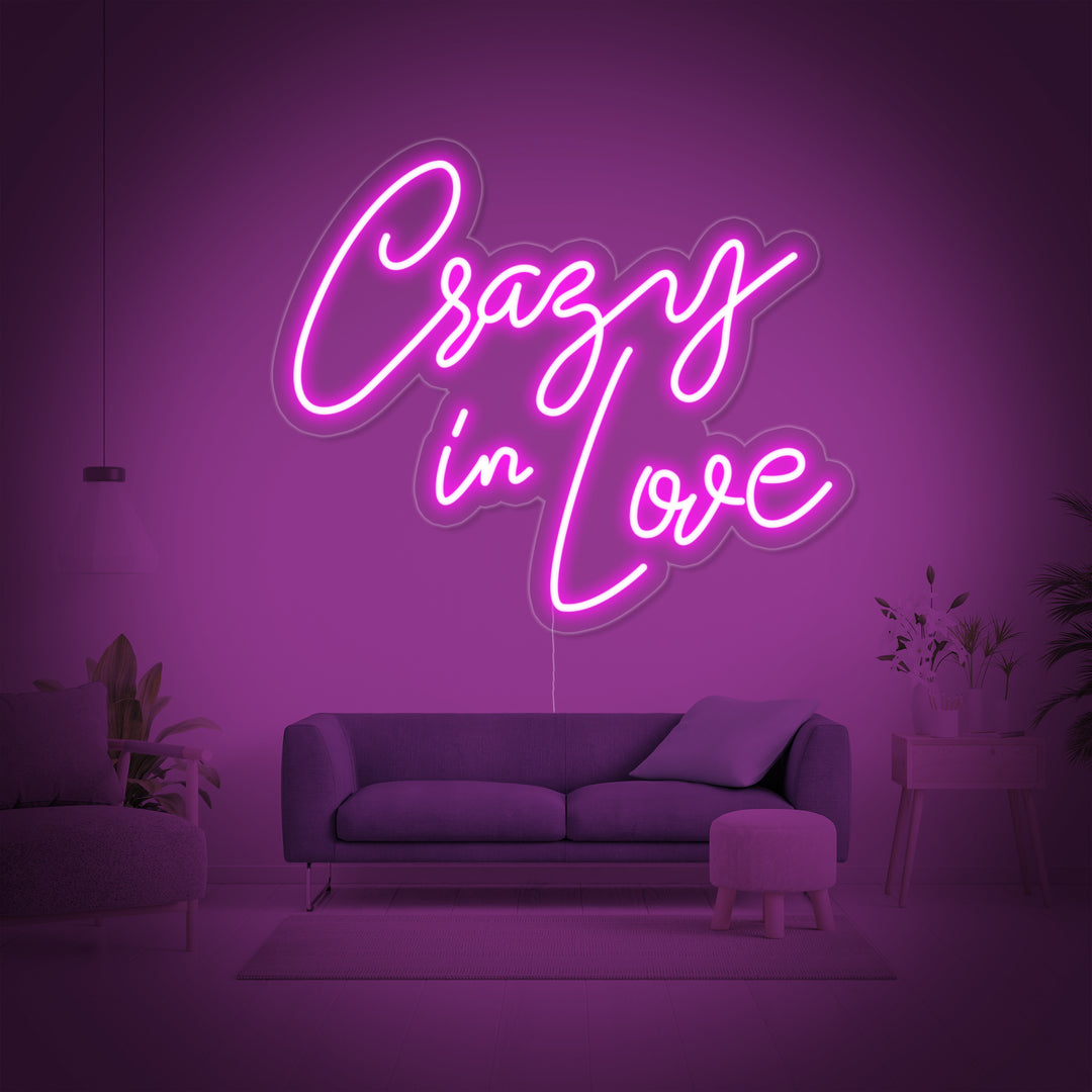 "Crazy In Love Neon" Neonkyltti