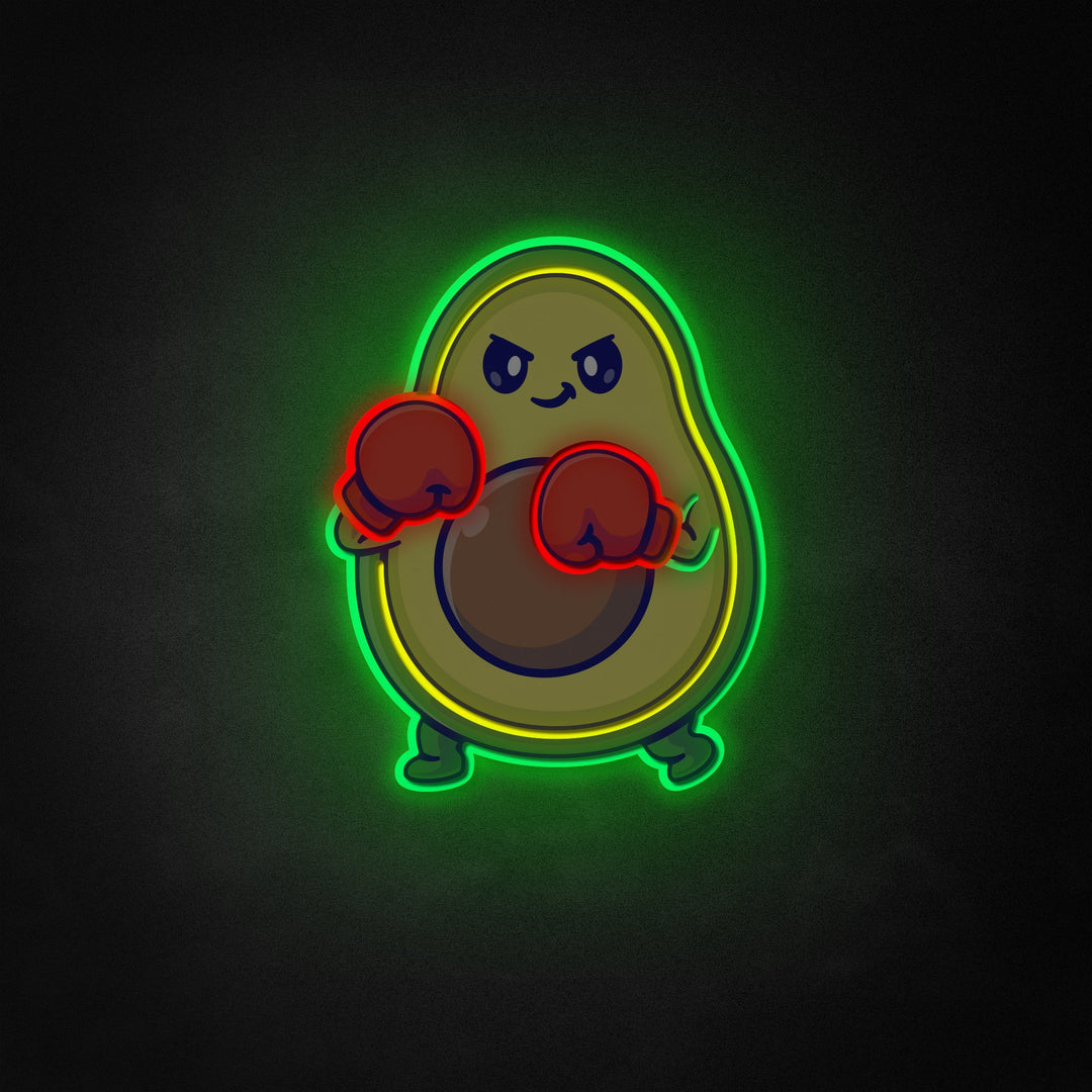 "Söpö Avocado Nyrkkeily" Neon Like