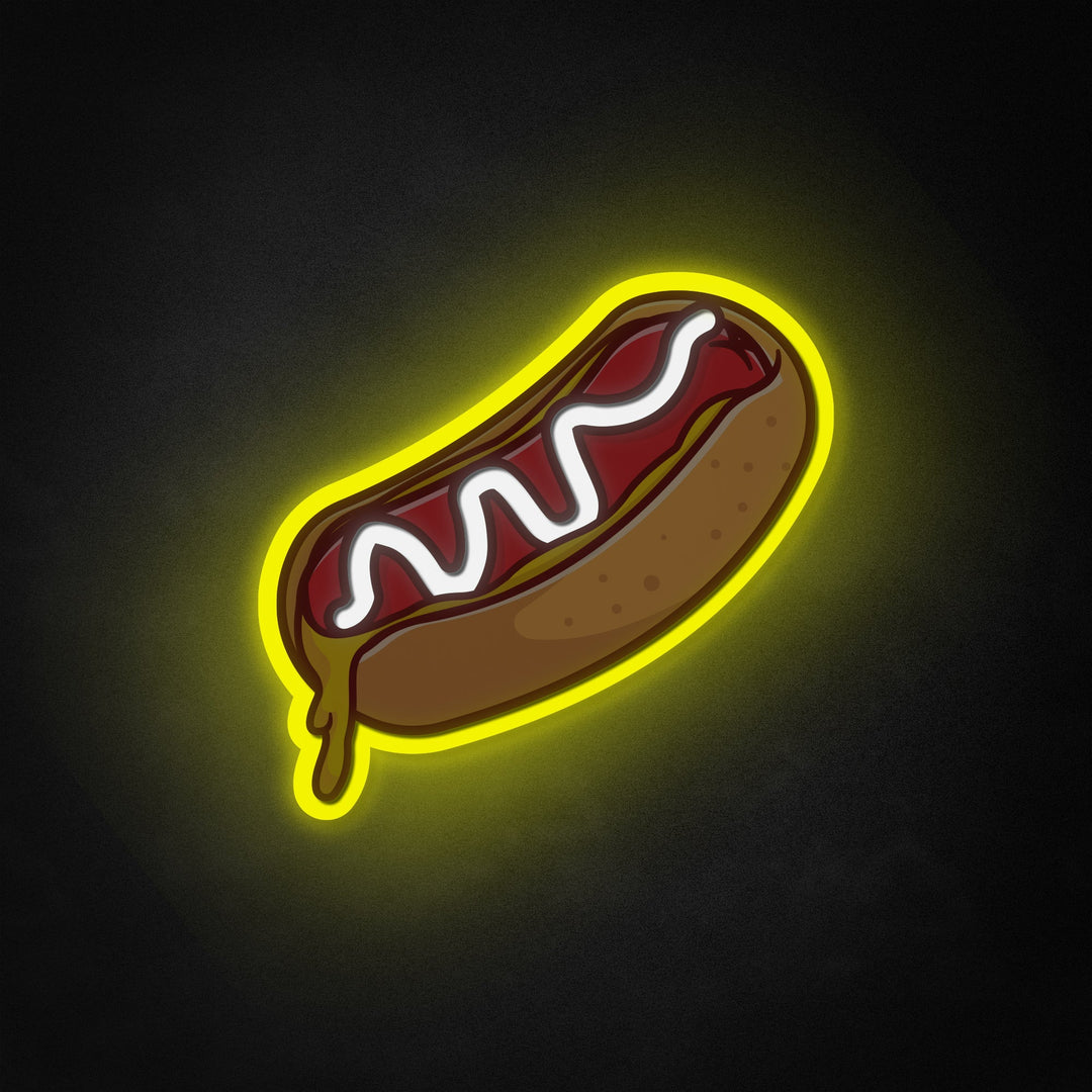 "Hotdog, sulatettu ruoka" Neon Like