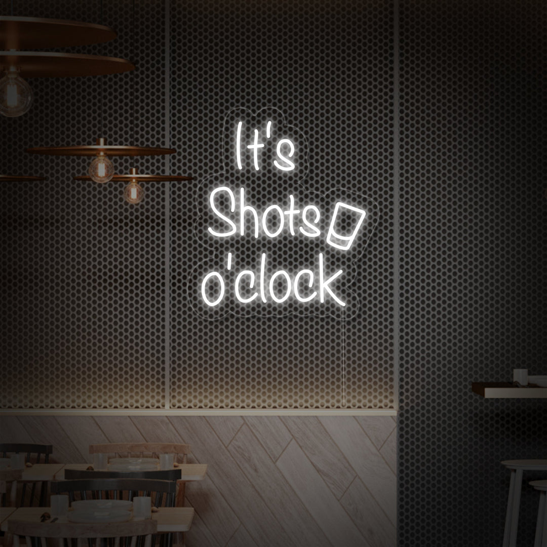 "its Shots oClock" Neonkyltti