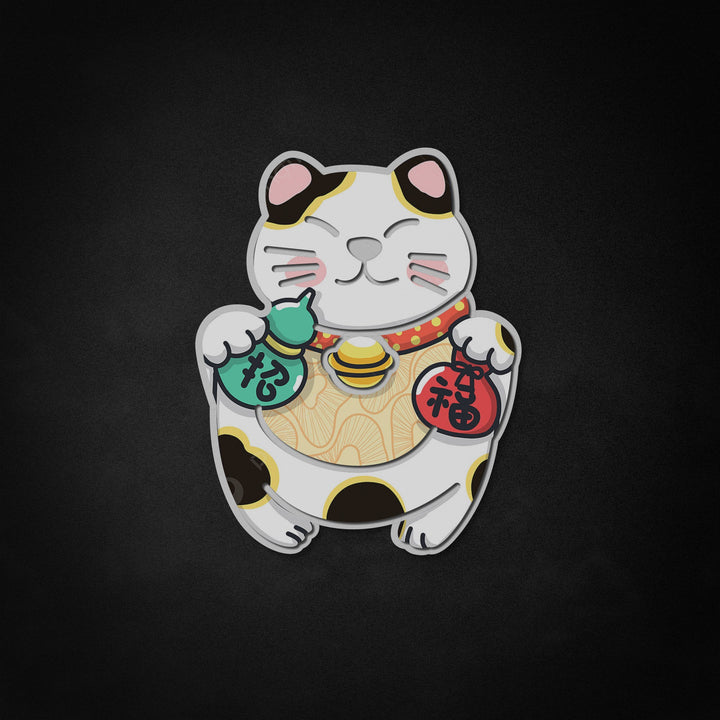 "Lucky Cat, japanilainen sarjakuva" Neon Like