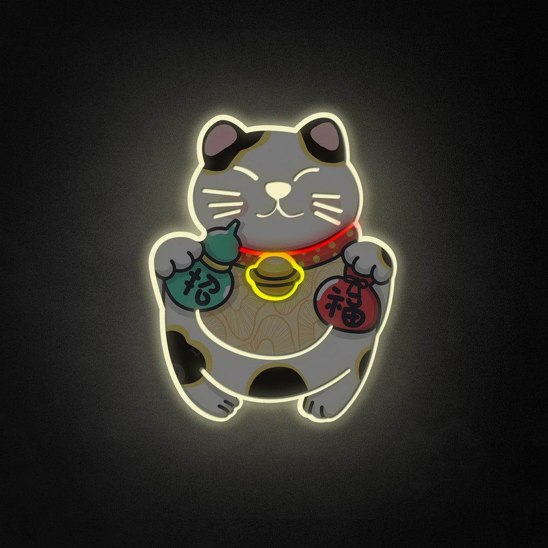 "Lucky Cat, japanilainen sarjakuva" Neon Like