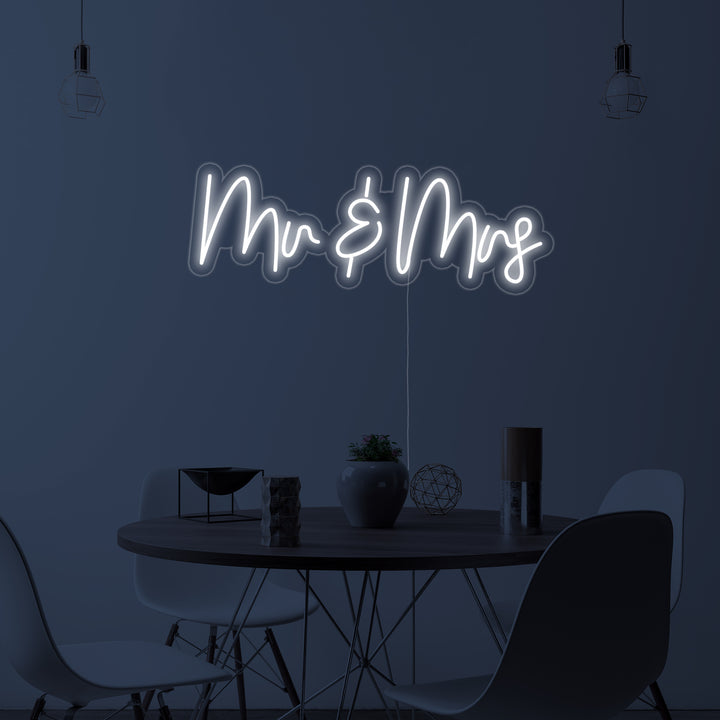 "Mr And Mrs" Neonkyltti
