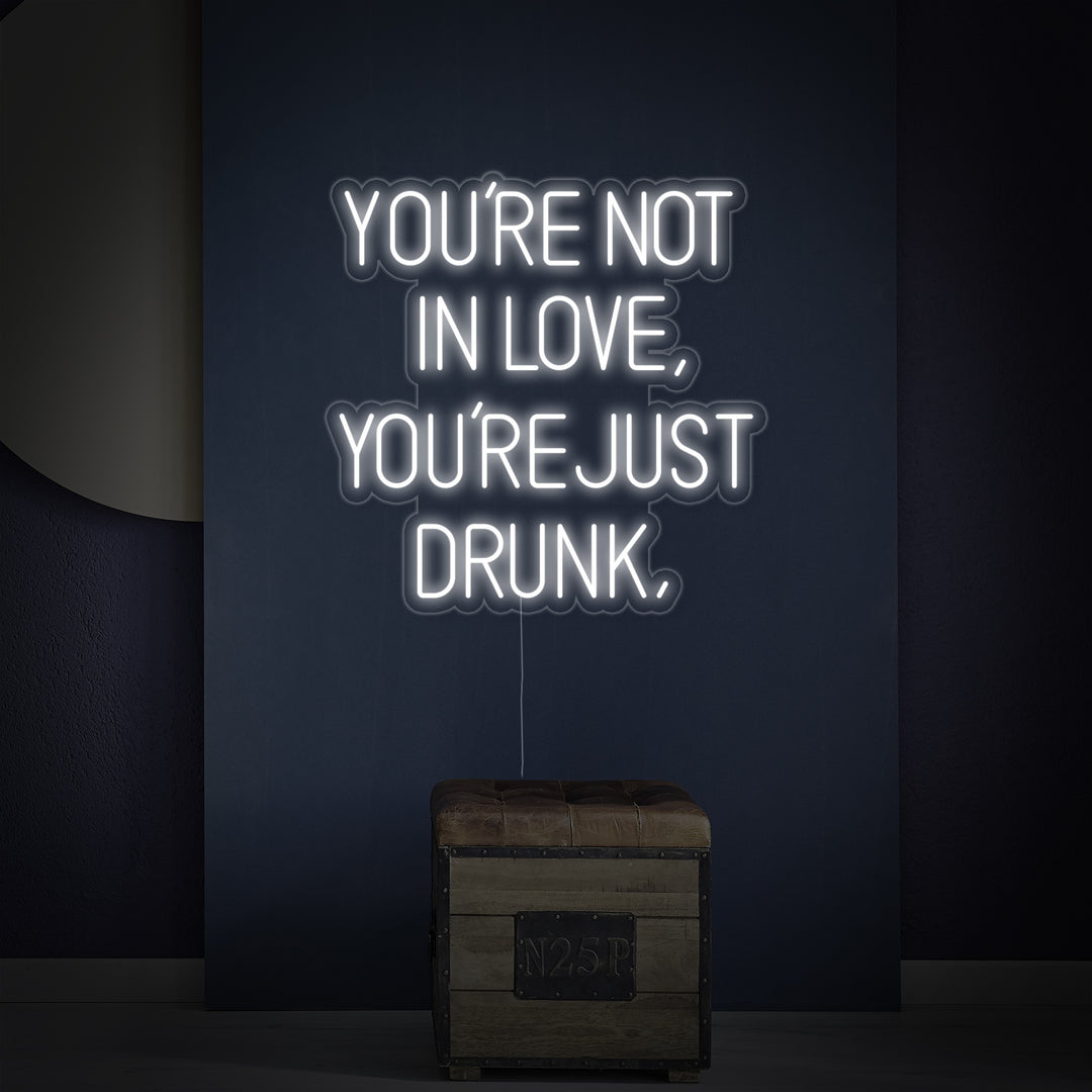 "You Are Not In Love You Just Drunk" Neonkyltti