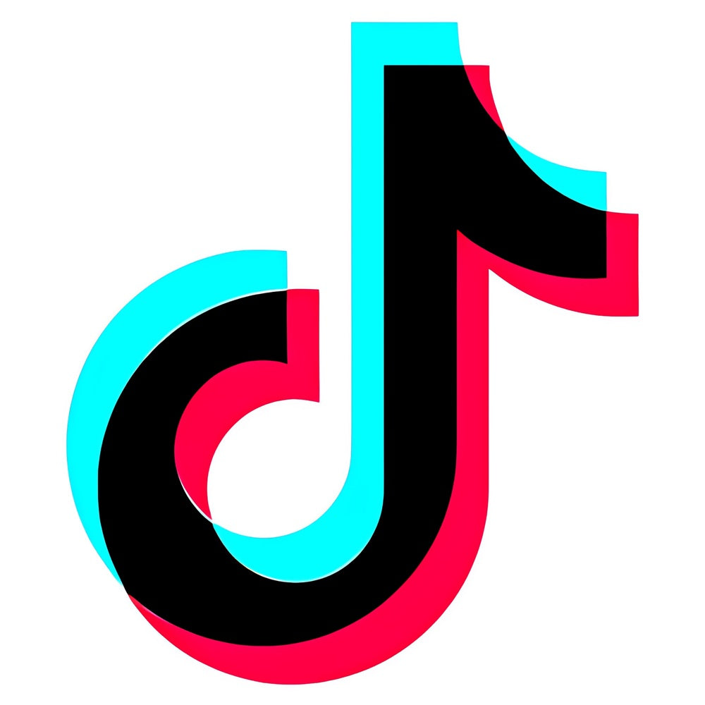 TikTok-logoviittaus räätälöidylle neonvalolle